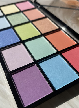 英国眼影盘makeup revolution15色眼影盘珠光哑光大地色舞台妆