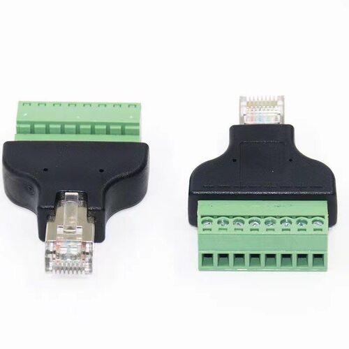 RJ45网线连接器RJ45 8P网络接线头模块网线水晶头延长器