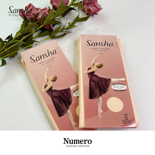 三沙Sansha芭蕾舞袜2双优惠软糯