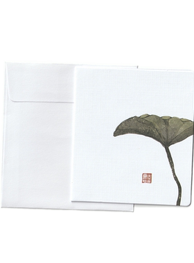 中国风禅意折叠小贺卡套装