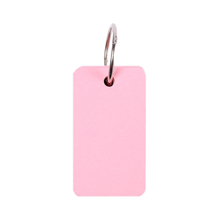 加厚单词空白卡片 可爱环扣活页便签本学生便携记事本随身钥匙扣铁圈单词本 英语单词卡英文生词记录背诵卡片