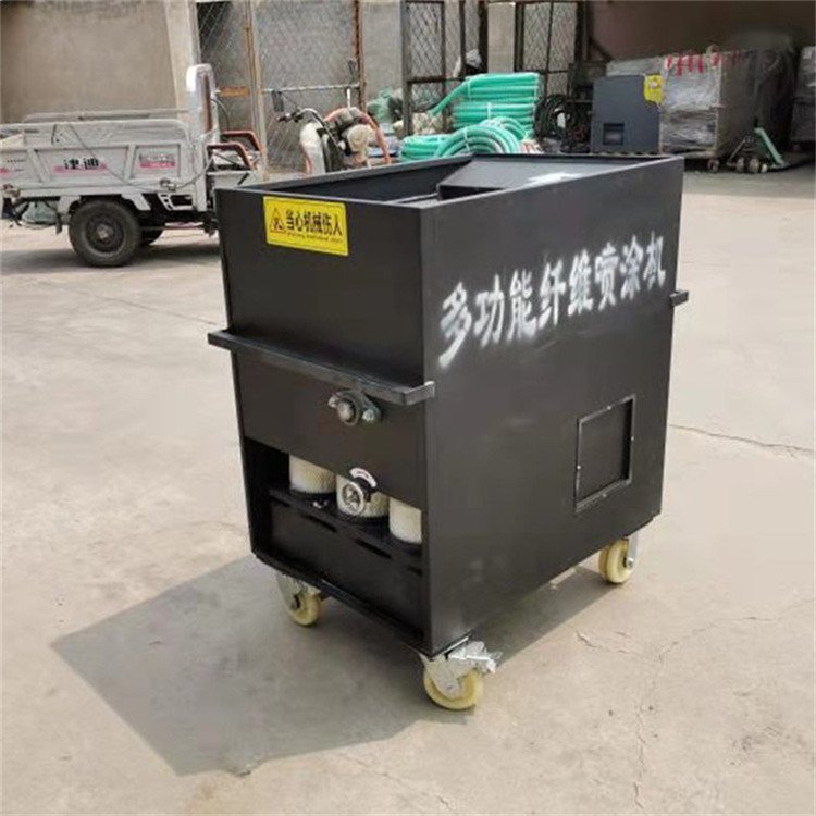 建筑工地用无机纤维喷涂机棉 胶一站配齐 保温材料喷涂机