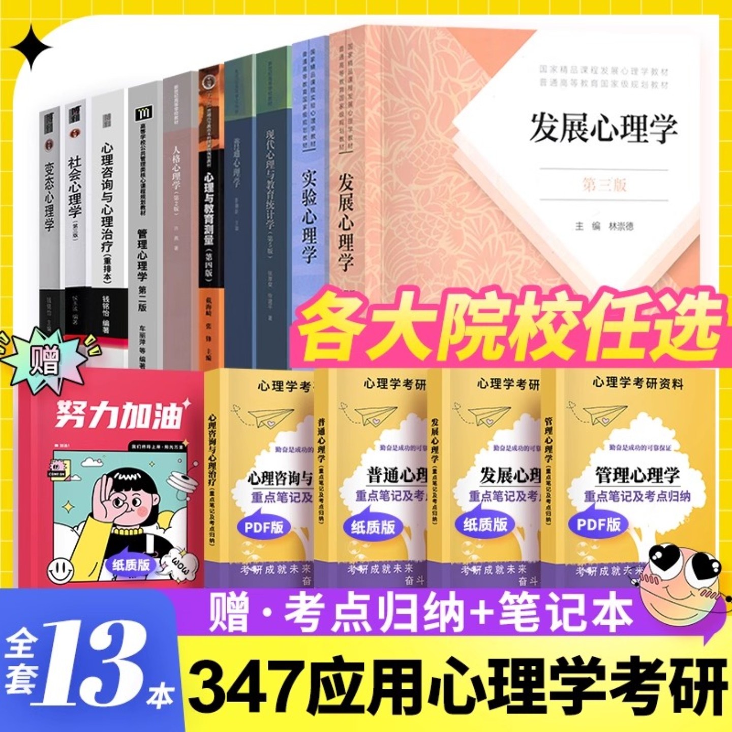 大学347应用心理学书籍考研教材用书10本套发展心理学社会心理人格心理实验 西南北京南京深圳河南重庆清华华东华南广州青岛上海