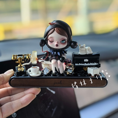 底娃保正.SP奶油胶手工高档停车牌个性车载摆件送女生礼品 可定制