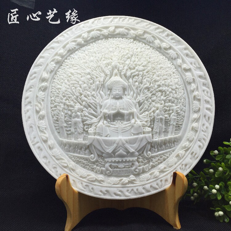 石雕摆件 千手观音 大足石刻 汉白玉石雕 工艺品石雕 旅游纪念品