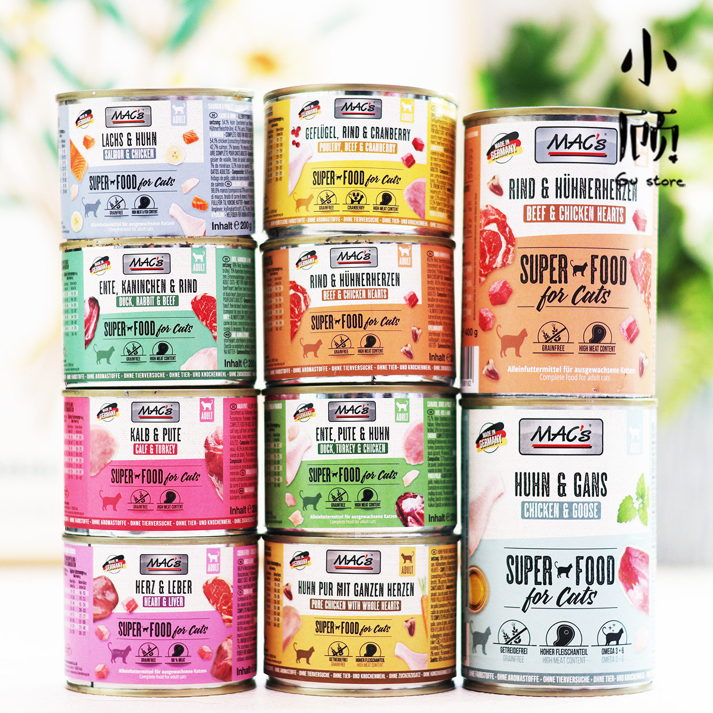 [小顾商店]德国迈格仕Mac's猫咪无谷主食罐 成猫幼猫湿粮罐头200g,宠物/宠物食品及用品,猫全价湿粮/主食罐,淘宝优惠券,粉丝福利购,淘宝优惠卷