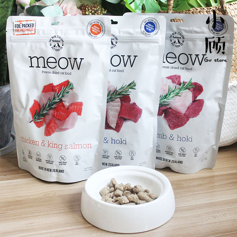 新西兰meow鲜肉脱水肉冻干猫粮