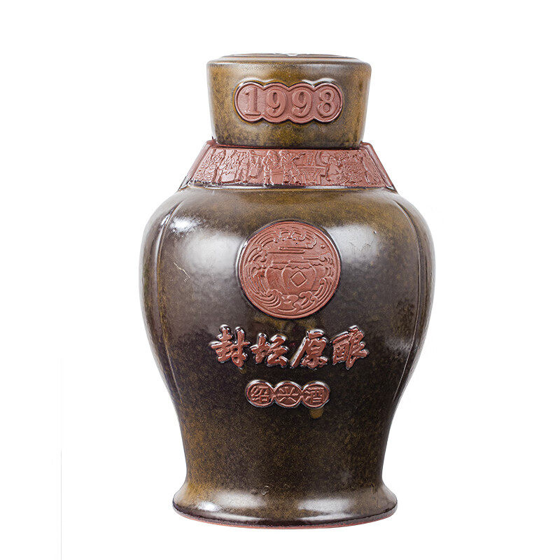 古越龙山 鉴湖酒坊 封坛 手酿 收藏级 1998年原酒 9L*1坛 礼盒装