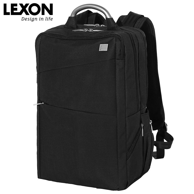 LEXON乐上商务双肩包防水防震大容量三层多功能15寸电脑背包LN815