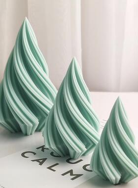 Large Rotary Cone Candle Mold DIY Christmas Tree Geometric S