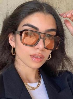 yellow Sunglasses Women Vintage Luxury Brand Oversized Ladie