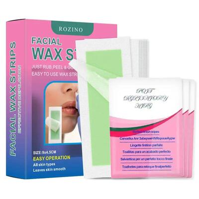 90Pcs/Pack Facial Lip Wax Strips for Face Chin Upper Toes