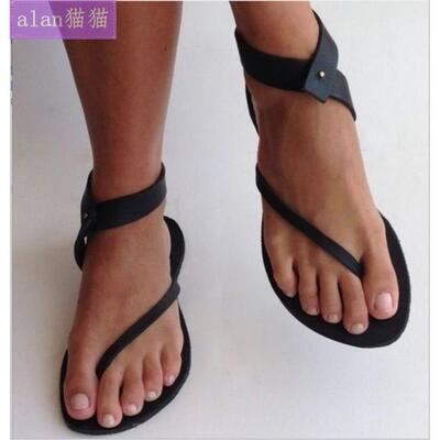 2024平底鞋大码凉鞋女Summer Women Flat Sandals Woman Shoes