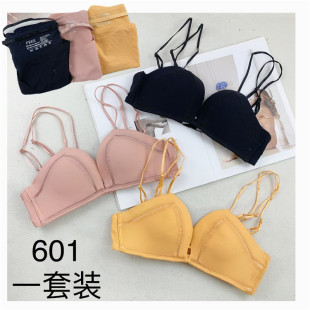 D35-11国内薄款文胸内衣胸罩bra套装一套成套少女发育期AB杯