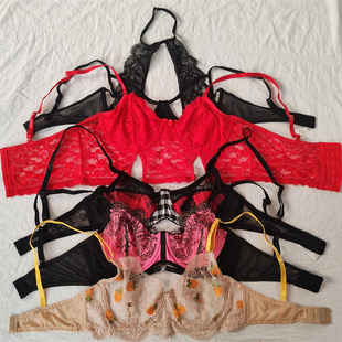 B11-20女式有钢圈薄款蕾丝性感法式多款式杂款欧美文胸内衣bra