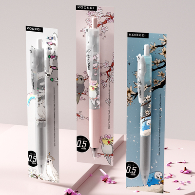 KOOKEI中性笔鹦鹉限定款莺歌花语
