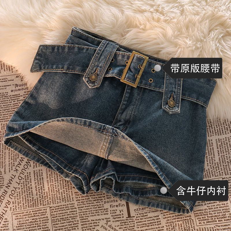 纯欲通勤牛仔半身裙女春夏季新款高腰辣妹显高显瘦短裙包臀裙裤潮
