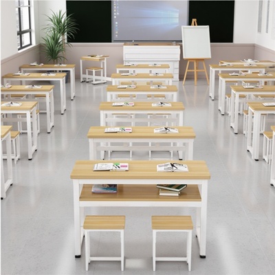 学校课桌椅套装双人学习桌