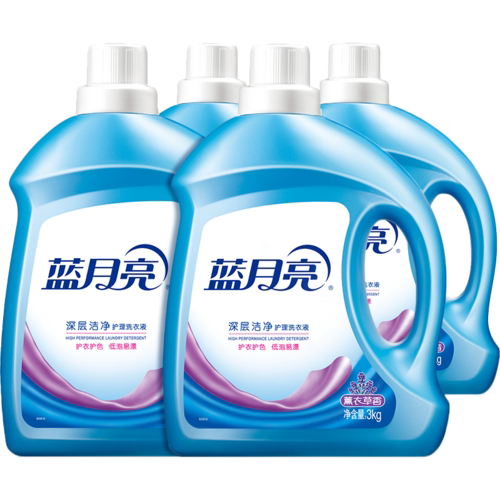 蓝月亮3kg洗衣液深层洁净薰衣草自然清香整件家庭装团购