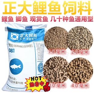 正大鱼饲料颗粒料混养原塘淡水钓鱼打窝高蛋白适口佳养殖观赏081