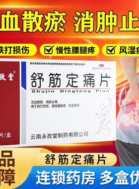 永孜堂舒筋定痛片活血散瘀消肿止痛跌打损伤慢性腰腿疼风湿痹疼XX