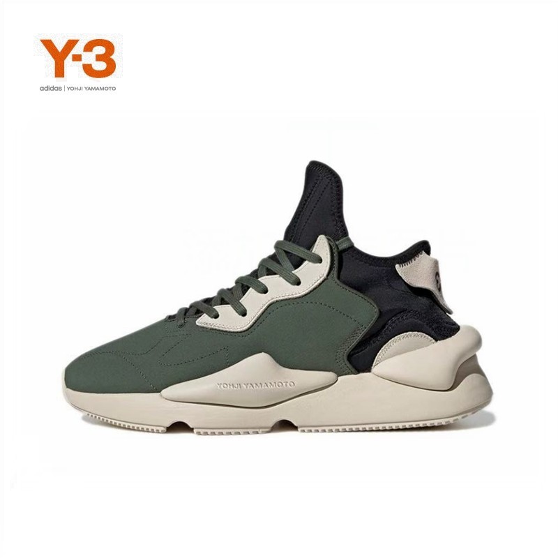 专柜代购山本耀司Y-3y3跑步男鞋复古磨砂皮休闲运动女鞋老爹鞋