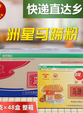 洲星 马蹄粉250g*48盒一箱餐饮装广州手信传统名点椰奶千层马蹄糕