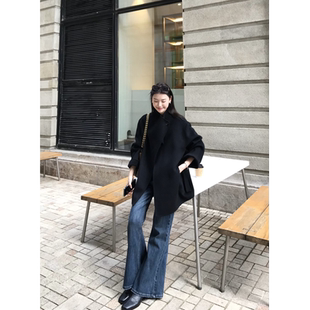 100%羊毛双面呢大衣女2025新款 77store 小个子高级感羊绒毛呢外套