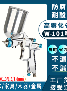油漆喷枪W101HVLP工业级手动枪W71喷漆枪汽车家具喷涂气动高雾化