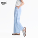 阔腿裤 安奈儿童装 女童薄款 运动跑步裤 女童2026夏新款 凉感防晒长裤