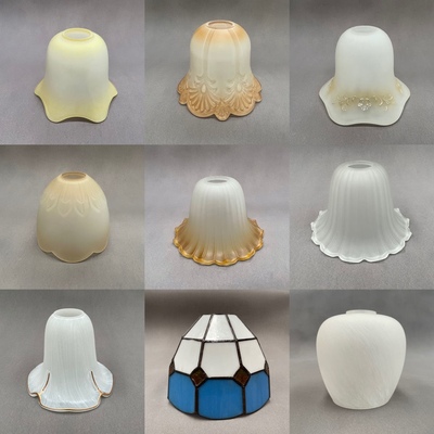 E27灯罩磨砂玻璃欧式吊灯壁灯