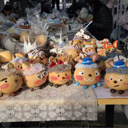 爆款果壳蛋仔魔法挂件成品潇洒哥黑大帅配饰果壳铃风铃送闺蜜礼物