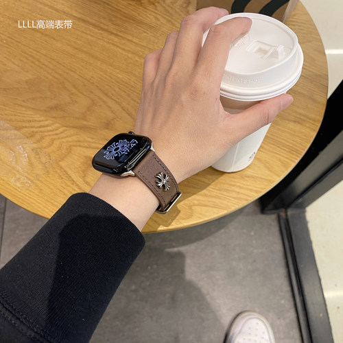 适用iWatchS11苹果手表真皮表带