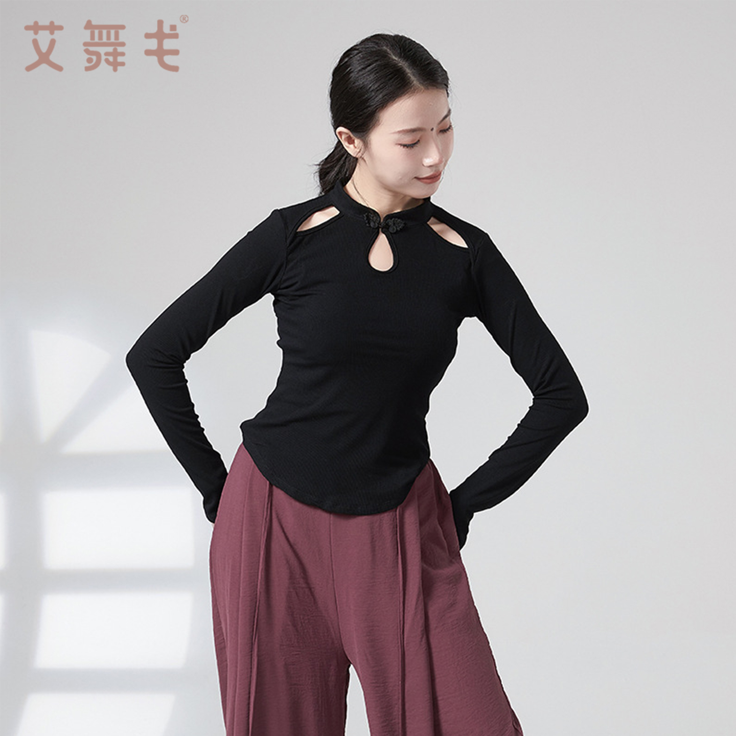 古典舞上衣女現代舞新中式鏤空