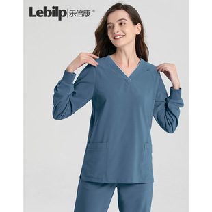 乐倍康四面弹力洗手衣男医护工作服手术室衣服洗手服女长袖 护士服