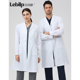 乐倍康白大褂女款 长袖 高端医疗工作服男化学实验服三甲医院专用