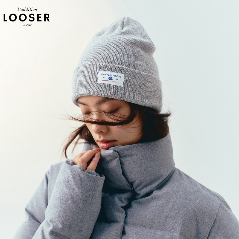 LOOSER翻边高弹针织帽