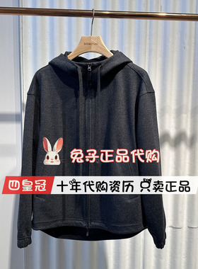 播broadcast毛呢外套2025冬商场同款呢子连帽卫衣上衣BDS4WD3506