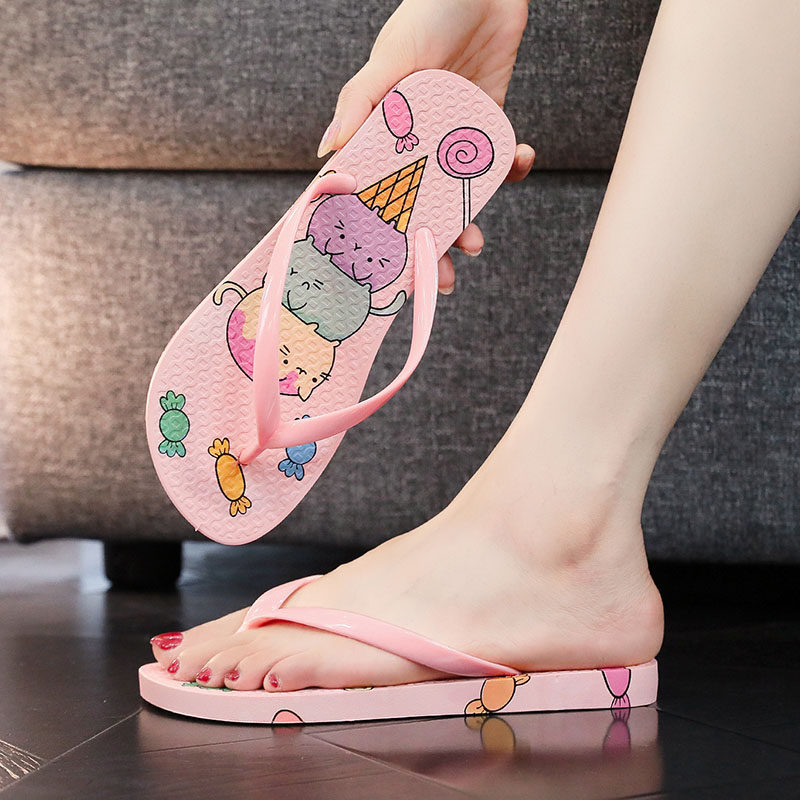 冰淇淋人字拖鞋女夏季外穿新款沙滩防滑夹脚凉鞋软底网红凉拖鞋软,女鞋,人字拖,淘宝优惠券,粉丝福利购,淘宝优惠卷