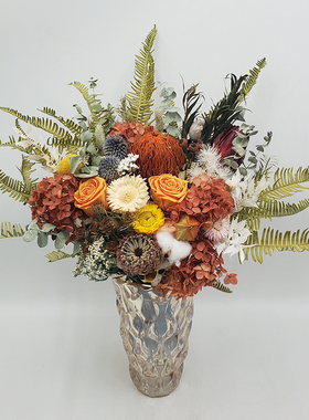 南非进口天然干花真花花束永生花餐桌客厅装饰花乔迁礼物轻奢摆件