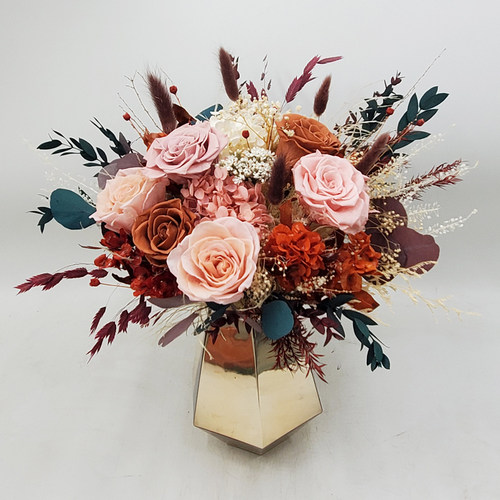 永生花客厅干花装饰卡布奇洛玫瑰