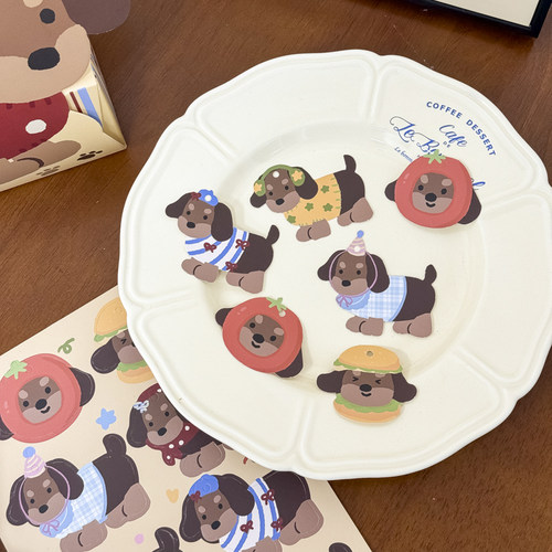 新款可爱小狗吊卡DIY挂饰