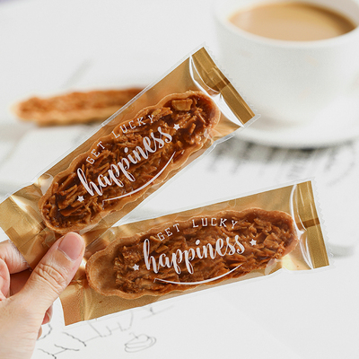 金色高级透明糯米船酥长条机封袋