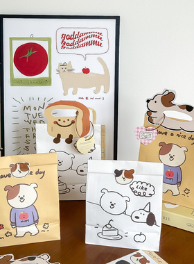 2025奶黄色自立包装袋子烘焙牛轧糖雪花酥太妃糖果饼干打包袋