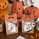 萬圣節(jié)蛋黃酥面包小南瓜手提卡頭裝 盒烘焙袋子 飾配件餅干點心包裝