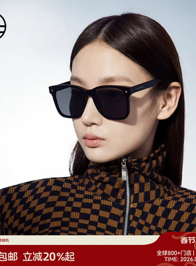 木九十墨镜女大框男驾驶专用偏光镜防紫外线太阳眼镜MJ102SH505