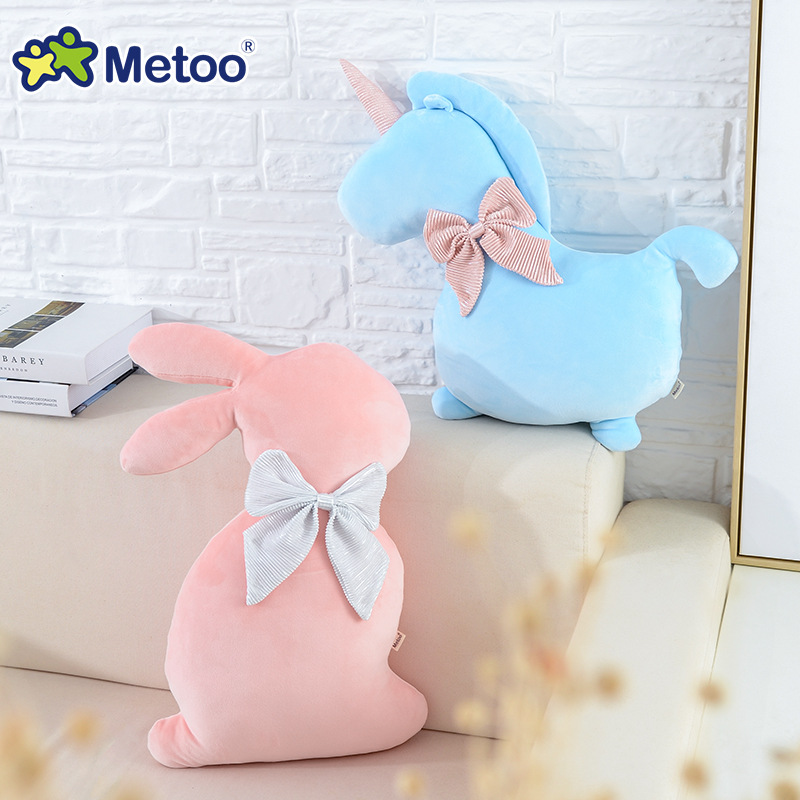 metoo咪兔子毛绒玩具枕独角兽
