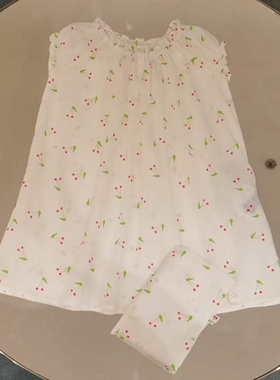 清仓 BP小樱桃家居全棉柔软睡裙 连衣裙 纯棉 夏季女童