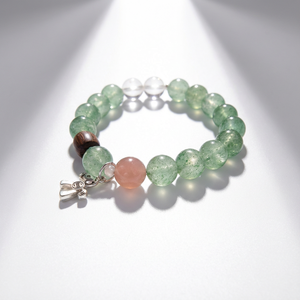 马上有米绿草莓晶白水晶手串原创新中式时尚百搭手链,饰品/流行首饰/时尚饰品新,手饰/手串,淘宝优惠券,粉丝福利购,淘宝优惠卷