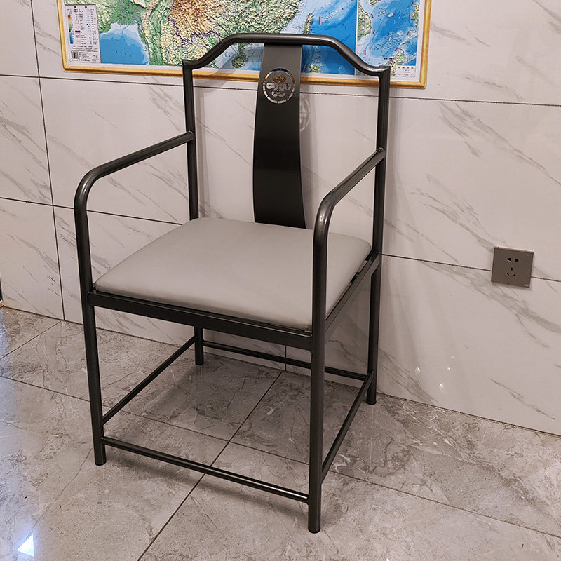 中国结铁艺仿古茶台椅靠背椅子简约休闲桌椅组合办公喝茶会客围椅